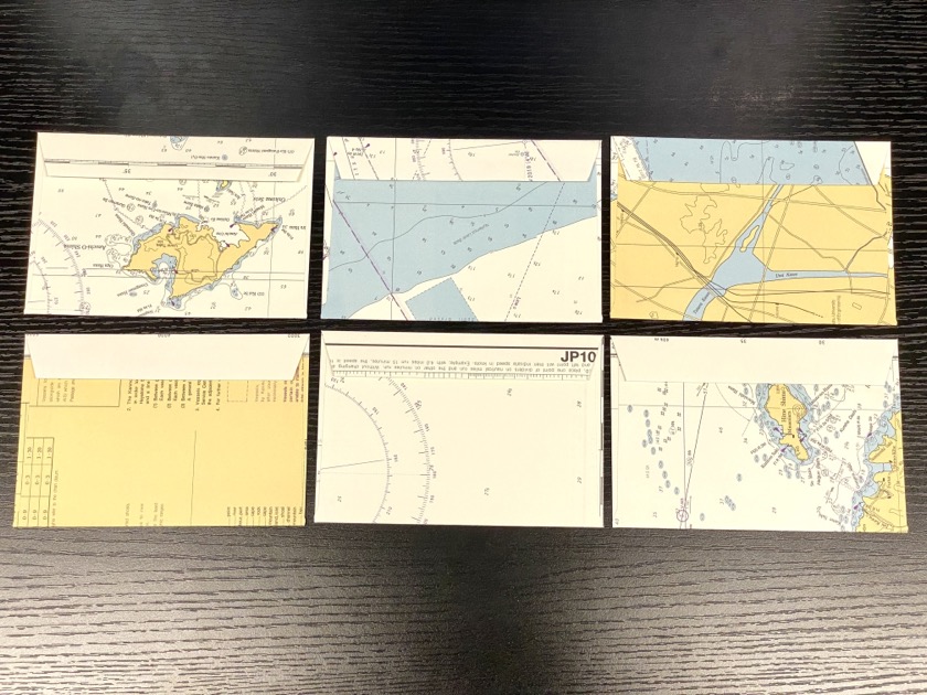 神戸海洋博物館 カワサキワールド グッズ売り場 廃版海図 全部海図メモ ハガキサイズ